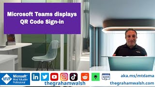 Microsoft Teams displays  Hot Desk QR Code Sign in [upl. by Myer]