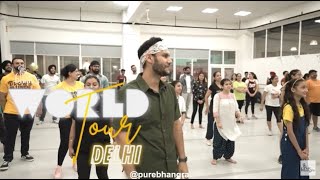 Radkan Te Madkan Bhangra Workshop in Delhi by Hardy Singh [upl. by Lapides812]