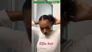 How To Seamless Half Wig Install for Wavy Ponytail [upl. by Aruol235]