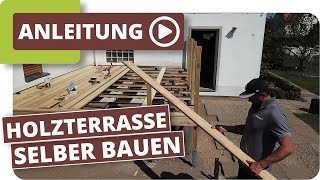 Holzterrasse selber bauen [upl. by Consuela]