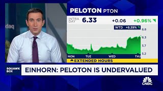 Shares of Peloton surge 11 after David Einhorn says stock is significantly undervalued [upl. by Joub]