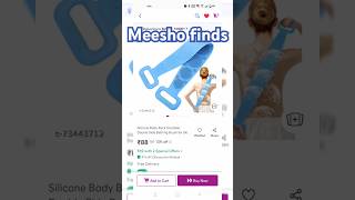 Meesho random finds  back scrubber shorts meeshohaul meeshoproduct meesho unboxing viralvideo [upl. by Elfstan]