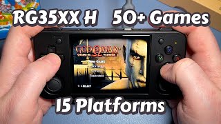 The ULTIMATE RG35XX H Gameplay Compilation  50 Games  15 Platforms  Horizontal Retro Handheld [upl. by Rafferty]