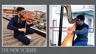 The Italians Making Music on Balconies Under Quarantine  The New Yorker [upl. by Atiloj]