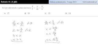 Matura 5 maj 2015  zadanie 12 [upl. by Kcub290]