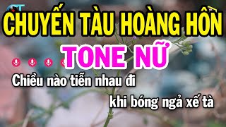 Karaoke Chuyến Tàu Hoàng Hôn Tone Nữ  La Thứ  Nhạc Sống Rumba Mới 2023  Karaoke Bách Hóa [upl. by Kartis]