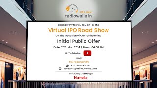 IPO Meet  Radiowalla Network Limited [upl. by Eenoj]