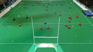 Subbuteo Rugby Highlights Wales v Scotland [upl. by Gilcrest556]