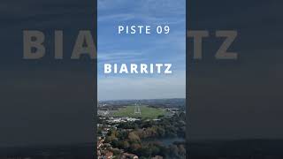 BIARRITZ landing rwy 09 LFBZ atterrissage 09 cockpitmovie airfrance avgeek embraer aviation [upl. by Gaylor]