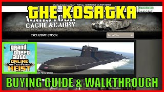 THE KOSATKA SUBMARINE BUYING GUIDE amp TUTORIAL  GTA 5 Online Cayo Perico Heist Update gta [upl. by Neerac728]