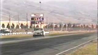 Wild crash 55 Chevy at baylands raceway AKA Fremont dragstrip [upl. by Sage]