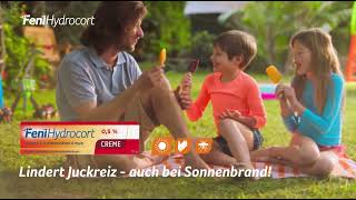 LINDERT JUCKREIZ  AUCH BEI SONNENBRAND  FeniHydrocort  Creme [upl. by Alber579]