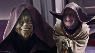 Yoda vs Palpatine but the voices have been swapped [upl. by Eynaffit]