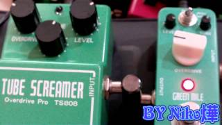 Mooer green mile VS Ibanez ts808 [upl. by Olivann]