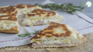 FOCACCIA DI PATATE IN PADELLA prosciutto e carciofini [upl. by Theran]