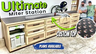 This Is a Huge Shop Upgrade  The Ultimate Miter Saw Station [upl. by Rakabuba]