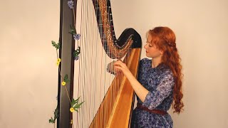 Chanson de Mai Alphonse Hasselmans  by Inge Louisa on harp [upl. by Goff67]