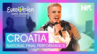 Baby Lasagna  Rim Tim Tagi Dim  Croatia 🇭🇷  National Final Performance  Eurovision 2024 [upl. by Leksehcey181]