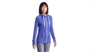 New Era Ladies Sueded Cotton Blend Full Zip Hoodie LNEA122 [upl. by Ariada]