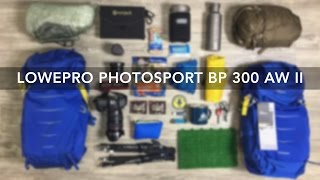 GEAR REVIEW  Lowepro PhotoSport BP 300 AW II  Giveaway [upl. by Kari]