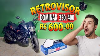 COMO ADAPTAR RETROVISOR NA DOMINAR 400 E 250 [upl. by Euqnom31]