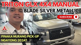 THE MOST AFFORDABLE AND REASONABLE PRICE PICK UP NGAYON SA PHILIPPINES 2024 TRITON GLX 4X4 MT [upl. by Shiff]