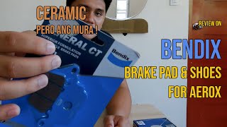 Mura na Ceramic Brake Pads and Shoes for Aerox  Bendix [upl. by Thanh]