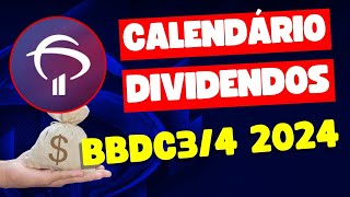 BBDC3 BBDC4 CALENDÁRIO PAGAMENTO DE DIVIDENDOS 2024 DO BRADESCO [upl. by Okimuy]