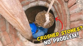 Drain Complaint 334  Cleaning A Hidden Manhole Filled With Crushed Stones  The Sewer Man [upl. by Eintroc977]