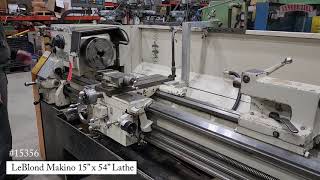 Running a LeBlond Makino 15” x 54” Lathe 2 1764” Spindle Bore 15356 [upl. by Prudhoe]