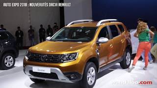 AUTO EXPO 2018  les nouveautés DACIA  Eric Basset [upl. by Cutlor]