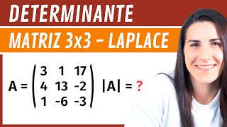 Hallar DETERMINANTE por ADJUNTOS o Regla de LAPLACE 🔢 Determinantes [upl. by Jo Ann4]