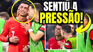 CRISTIANO RONALDO CHORANDO EM CAMPO APÓS PERDER PÊNALTI CONTRA OBLAK 😱 [upl. by Anaeirb]