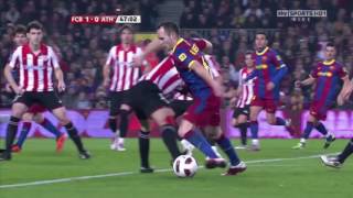 Andrés Iniesta vs Athletic Bilbao 1011 Home HD 720p [upl. by Crispas]