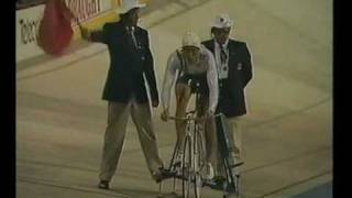 1990 Commonwealth Games  Track Cycling  1km Time Trial [upl. by Londoner]