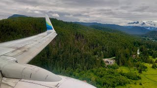 4K – Incredible Juneau Landing – Alaska Airlines – Boeing 737700 – JNU – N622AS – SCS Ep 1015 [upl. by Enrico]