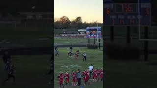 Austin Holbrook  4th Grade Football  LE vs Unioto Catch amp Run football pass catch shortsclip [upl. by Idolem]