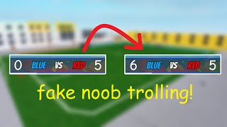 Fake Noob Trolling at 1v1 Episode 2  TPS Street Soccer Roblox [upl. by Ahtiekahs]