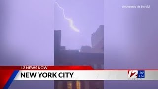 Lightning stuck One World Trade Center [upl. by Kennie]