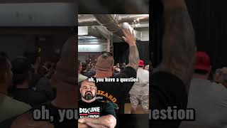 Eddie Hall Interupts Brians Shaws Fan Questions brianshaw [upl. by Salman]