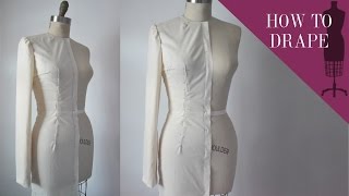 How To Drape A Straight Tailored Sleeve [upl. by Naitsirhk390]