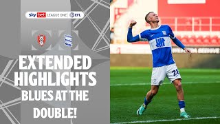 BLUES AT THE DOUBLE  Rotherham United v Birmingham City extended highlights [upl. by Chemaram]