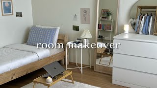 aesthetic and cozy room makeover🪞✨  pinterest style inspired [upl. by Amero]