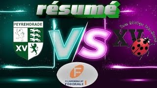 Fédérale1 Peyrehorade sport vs UA GujanMestras résumé [upl. by Oniram]