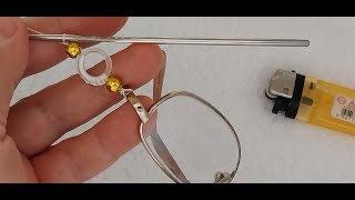 beaded eyeglass rope makingboncuklu gözlük ipi yapımı [upl. by Llevaj]