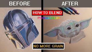 NO MORE GRAIN  How To Blend Prismacolor Premier Pencils Burnishing [upl. by Osborn]