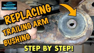 How replace trailing arm bushing on Grand Caravan Town amp Country VW Routan 2008 to 2021 [upl. by Annohsat]