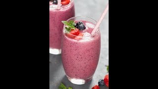 Mixed Berry Smoothie Recipe [upl. by Areivax]