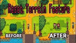 quotReset Terrain Featurequot Stardew Valley Android  Rearrange plants and trees [upl. by Lally]