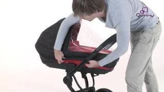 Quinny Carrycot  How to install [upl. by Elleinwad790]